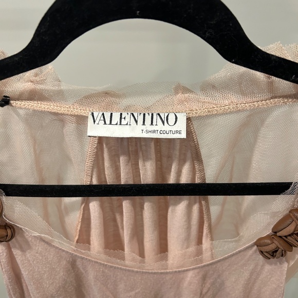 Valentino T-Shirt Couture Rose - Picture 2 of 5